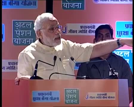 Watch PM Narendra Modi's speech at the launch of three Social Security Projects Video