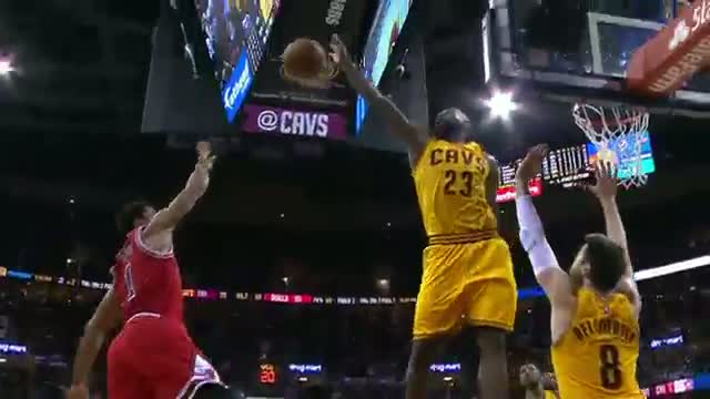 Watch NBA: Lebron Stops D-Rose's Game-Tying Shot Video