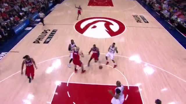 Watch NBA: John Wall Blind Over-Head Pass to Beal Video