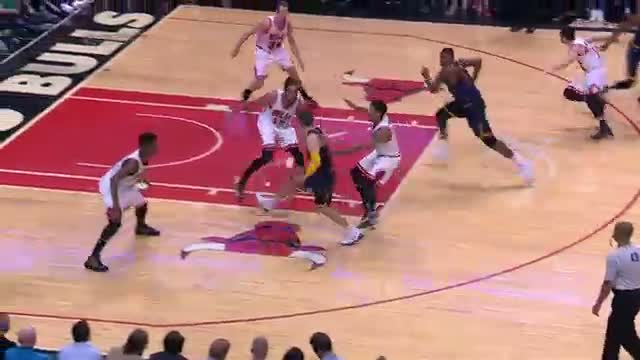Watch NBA: Tristan Thompson Sinks Amazing Backwards Falling Circus Shot Video