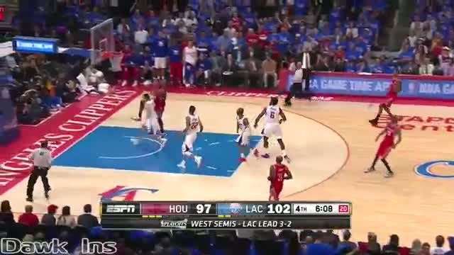 Watch James Harden Full Floor & Bench Highlights 2015 WCSF G6 at Clippers - 23 Pts, Benched in Big Run Video