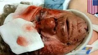 Watch Gang Attack Caught on Camera: Violent group of teens beat elderly Baltimore man Video