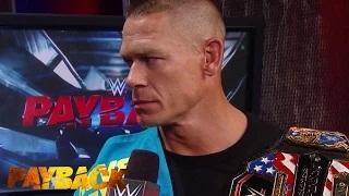 Watch U.S. Champion John Cena issues an open challenge for Raw: WWE Payback 2015 Video