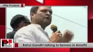 Watch Rahul Gandhi talking to farmers in Amethi Video