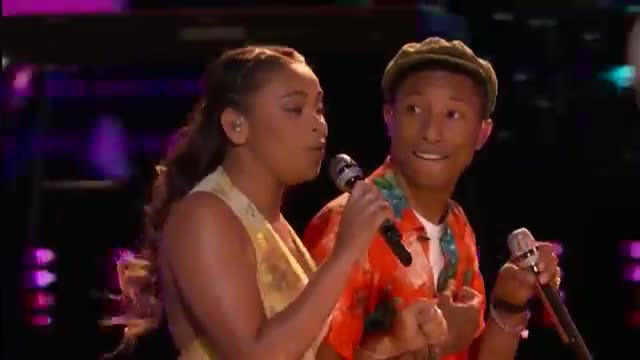 Watch The Voice 2015 Koryn Hawthorne and Pharrell - Live Finale: 'We Can Work It Out' Video