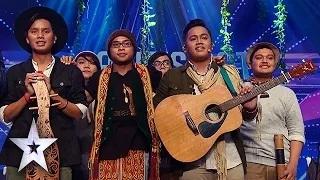 Watch Sada Borneo Brings Back Relaxing Sounds of Borneo - Asia's Got Talent Semis 3 Video