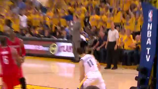 Watch NBA: Klay Thompson Attacks the Paint with Power Video