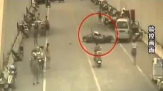 Watch Man Crashes after Checking out Short Skirt Video
