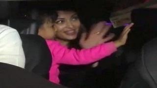 Watch Aishwarya Rai Bachchan & daughter Aaradhya Bachchan RETURN from Cannes 2015 Video