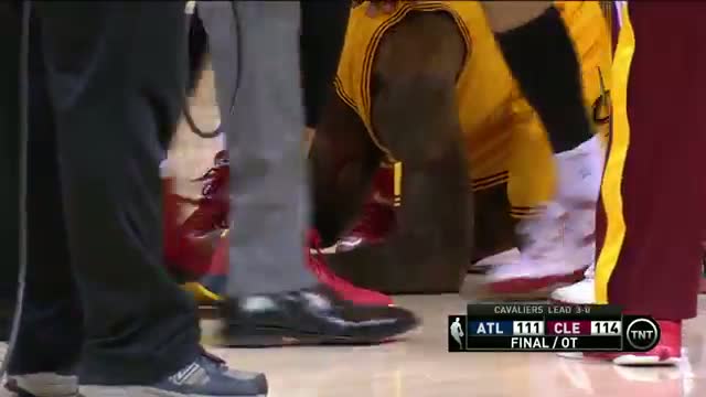 Watch NBA: LeBron James Falls to Floor After Final Buzzer Video