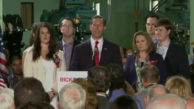 Watch Santorum Launches Second White House Bid Video