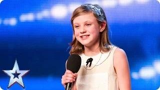 Watch Singer Gracie is a little sweetie, but will her dreams come true? | Britain's Got Talent 2015 Video