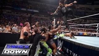 Watch Dean Ambrose & Roman Reigns vs. Kane & Seth Rollins: WWE SmackDown, May 28, 2015 Video