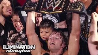Watch WWE Network: Dean Ambrose walks off with the title: WWE Elimination Chamber 2015 Video