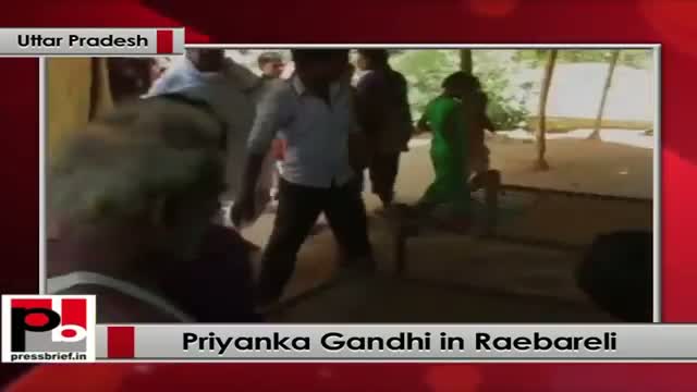 Watch Priyanka Gandhi visits Raebareli, interacts with villagers Video