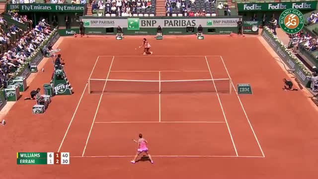 Watch S. Williams v. S. Errani 2015 French Open Women's Highlights / Quaterfinals 6,812 Video