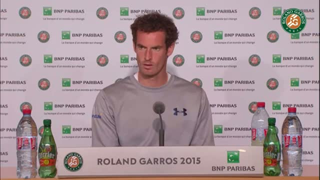 Watch Press conference Andy Murray 2015 French Open / Quarterfinals 2 Video