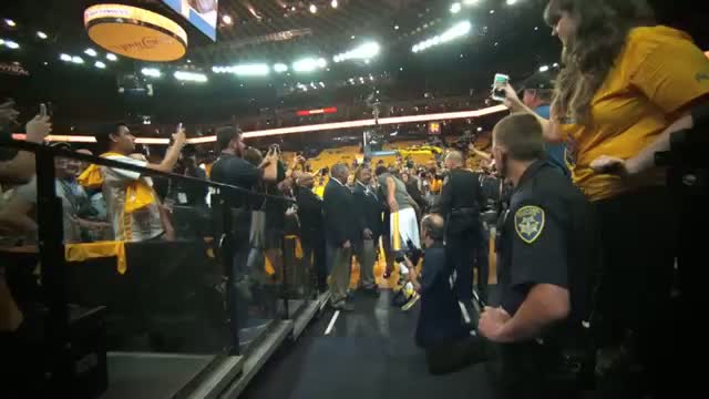 Watch NBA: Stephen Curry Nails the Trick Shot from the Tunnel Video