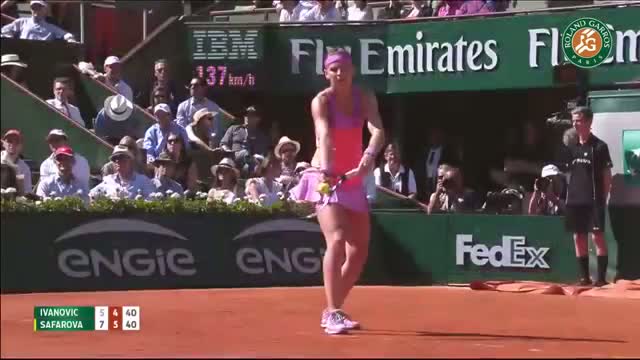 Watch L. Safarova v. A. Ivanovic 2015 French Open Women's Highlights/Semifinals Video