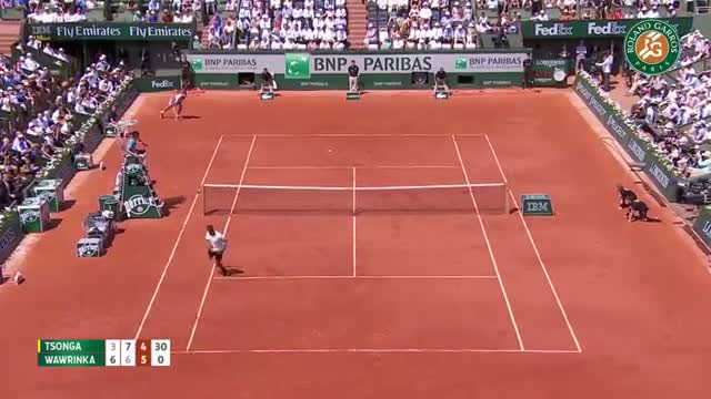 Watch J-W. Tsonga v. S. Wawrinka 2015 French Open Men's Highglights / Semifinals Video
