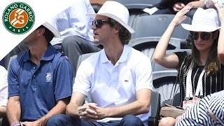 Watch Gustavo Kuerten spectator of the 2015 French Open Video