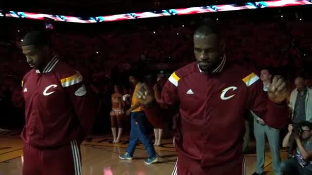 Watch NBA: LeBron James Pays Tribute to Kyrie Irving Pregame Video