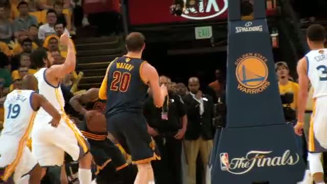Watch NBA Finals Phantom Raw: J.R. Smith's Baseline Reverse Layup Video