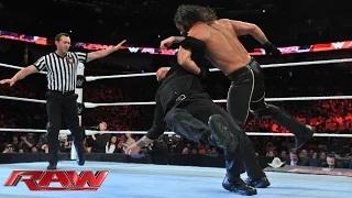 Watch J&J Security vs. Seth Rollins Ã¢â‚¬â€œ 2-on-1 Handicap Match: WWE Raw, June 8, 2015 Video