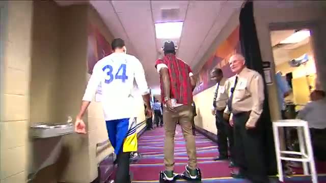Watch J.R. Smith Arrives in Style on Motorized Scooter Video