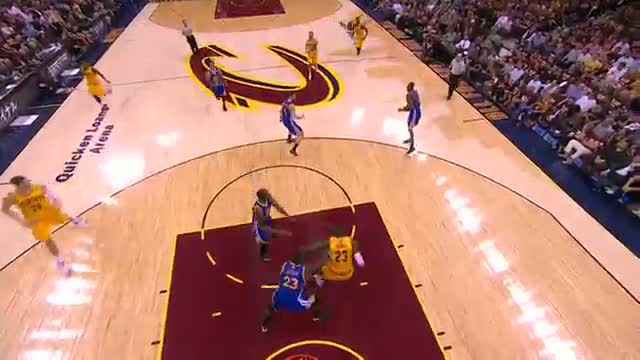Watch NBA: LeBron James' Amazing No-Look Assist to Mozgov Video