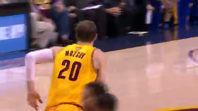 Watch NBA: Timofey Mozgov Leads Cavs Scoring in Game 4 Video