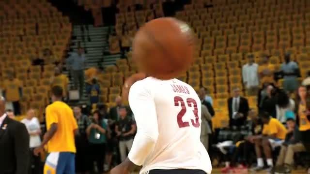 Watch NBA: LeBron James Warms Up for Game 5: Phantom Raw Video