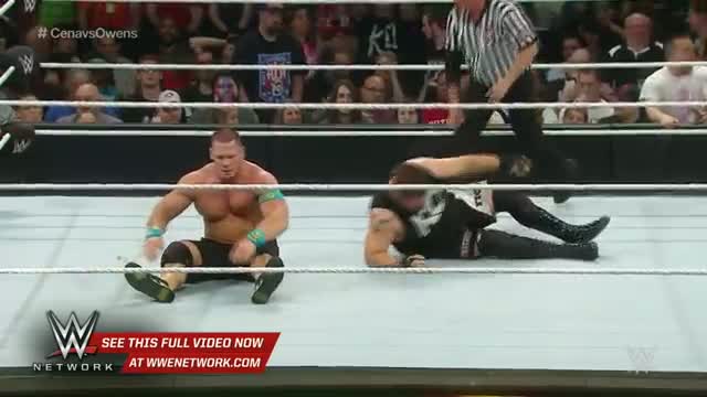 Watch WWE Network: John Cena takes the fight to Kevin Owens: Money in the Bank 2015 Video