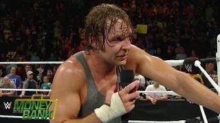 Watch An emotional Dean Ambrose sounds off at Money in The Bank: WWE Exclusive, June 14, 2015 Video