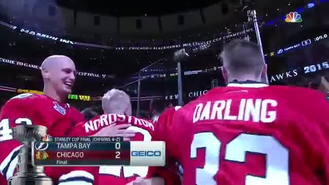Watch Blackhawks win Stanley Cup as final buzzer sounds Video