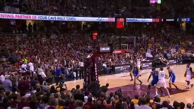 Watch NBA: LeBron James Drains Tough Three from the Corner Video