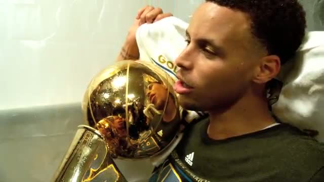 Watch NBA: Stephen Curry Finals Phantom Raw: Holding the Trophy Video