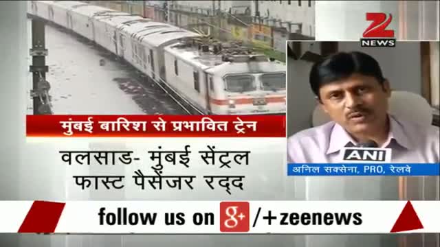Watch Mumbai rail services disrupted in view of heavy rains - News Video Video