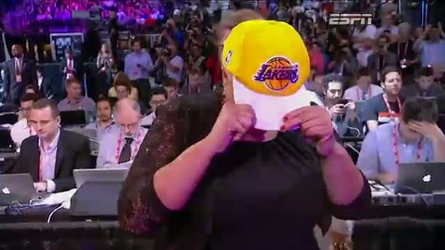 Watch Lakers Select D'Angelo Russell 2nd in 2015 NBA Draft Video