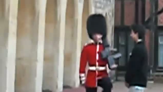 Watch Why you don't harass the Queen's Guard Video