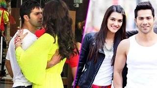 Watch Varun Dhawan HUGS Kriti Sanon On Dilwale Sets Video