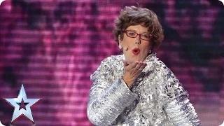 Watch Lorraine Bowen's singing is out of this world! | Semi-Final 1 | Britain's Got Talent 2015 Video