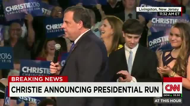 Watch Chris Christie announces 2016 presidential bid Video