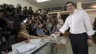Watch Greece PM Tsipras casts ballot in bailout referendum Video