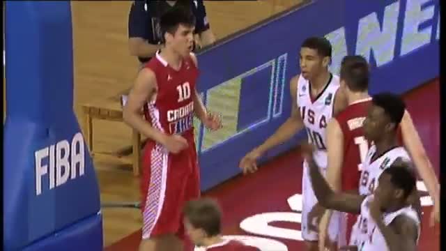Watch Nik Slavica's massive block against Tatum - 2015 FIBA U19 World Championship Video