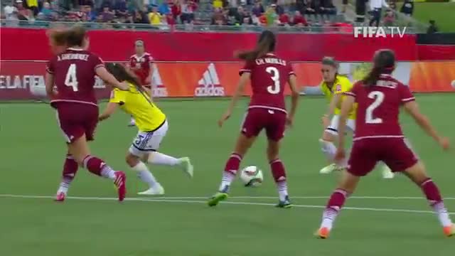 Watch Women's World Cup TOP 10 GOALS: Daniela MONTOYA (Colombia v. Mexico) Video