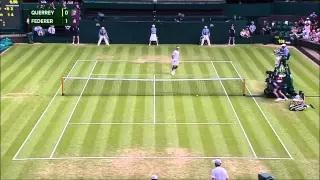 Watch Roger Federer hits amazing tweener lob against Sam Querrey | Wimbledon 2015 Video Video