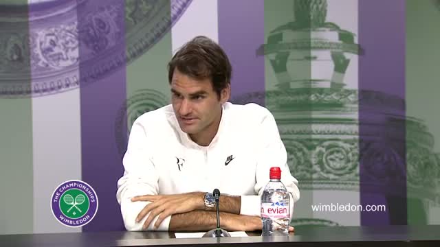 Watch Roger Federer Quarter-Final Press Conference Video
