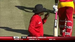 Watch Chamu Chibhabha contributes useful 72 runs for his team - Zim vs Ind 2nd ODI 2015 Video