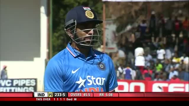 Watch Neville Madziva bowled very good spell and grabs 4 wickets - Zim vs Ind 2nd ODI 2015 Video